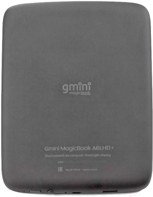 Электронная книга Gmini MagicBook A6LHD+ (черный)