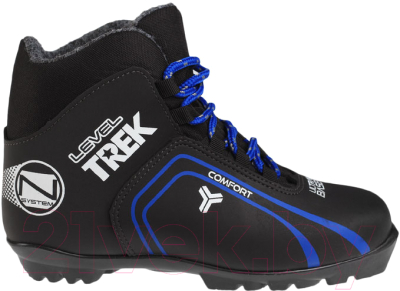 Ботинки для беговых лыж TREK Level 3 N (черный/синий, р-р 46)