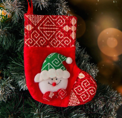 Носок для подарков Зимнее волшебство Ночь перед Рождеством / 3544102
