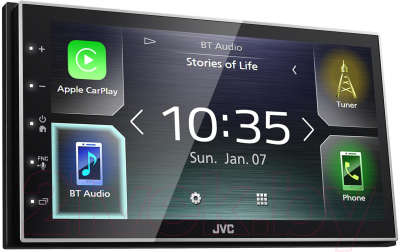 

Бездисковая автомагнитола JVC, KW-M741BT