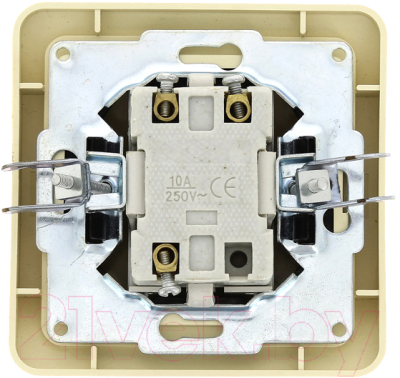 Изображение товара Выключатель EKF Лондон 1кл 10А проходной / EEV10-025-20 (бежевый)
