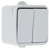 

Выключатель, Прага 2кл 10А IP44 / EKV10-023-10-44