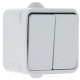 Миниатюра изображения товара Выключатель EKF Прага 2кл 10А IP44 / EKV10-023-10-44 (белый)