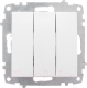 Миниатюра изображения товара Выключатель EKF Милан 3кл 10А / EMV10-024-10 (белый)