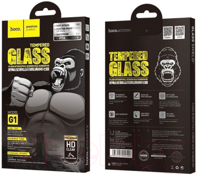 Защитное стекло для телефона Hoco G1 для iPhone 7 Plus/8 Plus (черный)