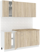 Кухонный гарнитур Кортекс-мебель Корнелия Лира-лайт 1.8м (дуб сонома/мадрид) - 