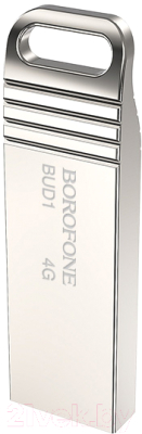 Usb flash накопитель Borofone BUD1 4Gb (серебристый)