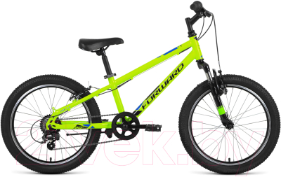 Детский велосипед Forward Unit 20 2.0 2022 / IBK22FW20059 (ярко-зеленый/черный)