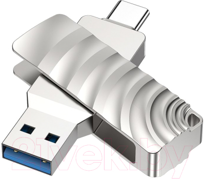 Usb flash накопитель Borofone BUD3 2в1 USB3.0 32Gb (серебристый)
