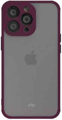 Чехол-накладка VLP Matte Case для iPhone 13 Pro / vlp-PC21-P61MS (марсала)