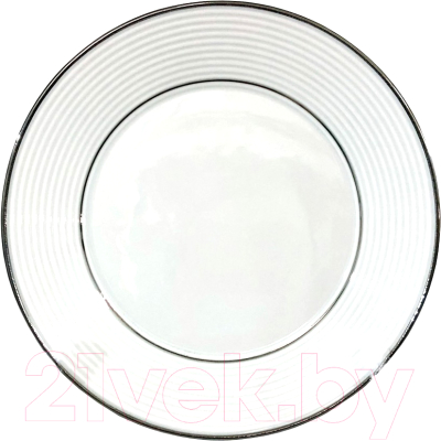 Тарелка закусочная (десертная) Thun 1794 Lea Отводка платина / ЛЕА0013 (19см)