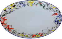 Тарелка закусочная (десертная) Thun 1794 Loos Цветочный орнамент / ЛОС0007 (19см) - 