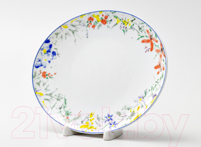 Тарелка закусочная (десертная) Thun 1794 Loos Цветочный орнамент / ЛОС0007 (19см)