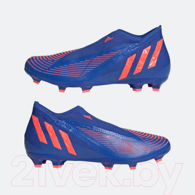 Бутсы футбольные Adidas Predator Edge.3LL FG / GW2278 (р-р 6.5, синий)