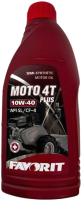 Моторное масло Favorit 4-Takt Plus 10W40 SL/CF-4 / 57640 (1л) - 