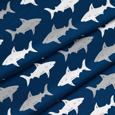 Комплект постельного белья Samsara Акулы Евро-стандарт 220-4
