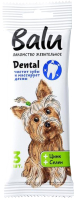 Лакомство для собак BaLu Dental для малых и средних пород с цинком, селеном (36г,3шт) - 
