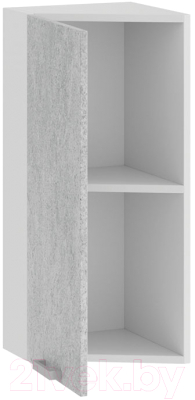 Шкаф навесной для кухни ТриЯ Гранита 1В3Т (белый/бетон снежный)