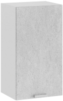 Шкаф навесной для кухни ТриЯ Гранита 1В4 (белый/бетон снежный) - 