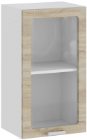 Шкаф навесной для кухни ТриЯ Гранита 1В4С (белый/дуб сонома) - 
