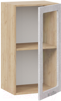 Шкаф навесной для кухни ТриЯ Гранита 1В4С (дуб крафт золотой/бетон снежный)