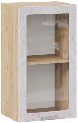 Шкаф навесной для кухни ТриЯ Гранита 1В4С (дуб крафт золотой/бетон снежный)