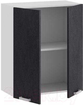 Шкаф навесной для кухни ТриЯ Гранита 1В6 (белый/бетон графит)