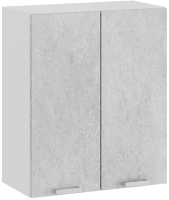 Шкаф навесной для кухни ТриЯ Гранита 1В6 (белый/бетон снежный) - 