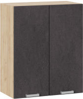 Шкаф навесной для кухни ТриЯ Гранита 1В6 (дуб крафт золотой/бетон графит) - 