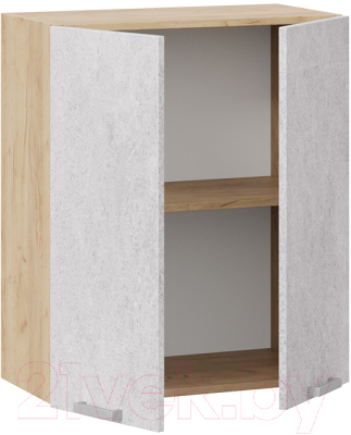 Шкаф навесной для кухни ТриЯ Гранита 1В6 (дуб крафт золотой/бетон снежный)