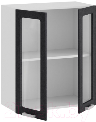 Шкаф навесной для кухни ТриЯ Гранита 1В6С (белый/бетон графит)