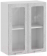 Шкаф навесной для кухни ТриЯ Гранита 1В6С (белый/бетон снежный) - 