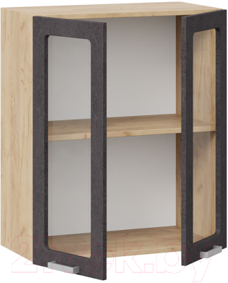 Шкаф навесной для кухни ТриЯ Гранита 1В6С (дуб крафт золотой/бетон графит)