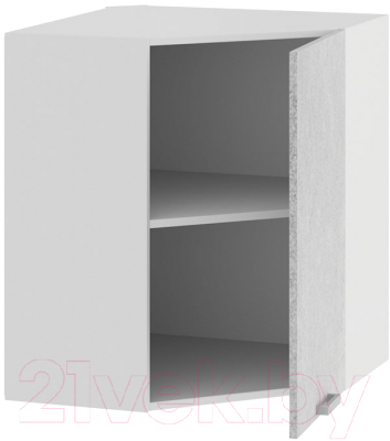 Шкаф навесной для кухни ТриЯ Гранита 1В6У (белый/бетон снежный)