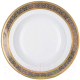 Тарелка столовая глубокая Thun 1794 Opal Широкий кант, платина золото / ОПЛ0014 (22см) - 