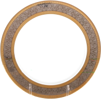 Тарелка закусочная (десертная) Thun 1794 Opal Широкий кант, платина золото / ОПЛ0016 (19см) - 