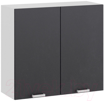 Шкаф навесной для кухни ТриЯ Гранита 1В8  (белый/бетон графит)