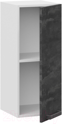 Шкаф навесной для кухни ТриЯ Детройт 1В3 (белый/угольный камень)