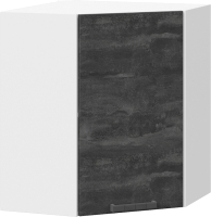 Шкаф навесной для кухни ТриЯ Детройт 1В6У (белый/угольный камень) - 