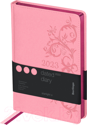 Изображение товара Ежедневник Berlingo Starlight S А6 / DD3_84603 (184л, розовый)