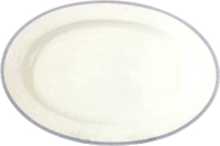 Блюдо Thun 1794 Opal Голубые пластинки / ОПЛ0006 (36см) - 