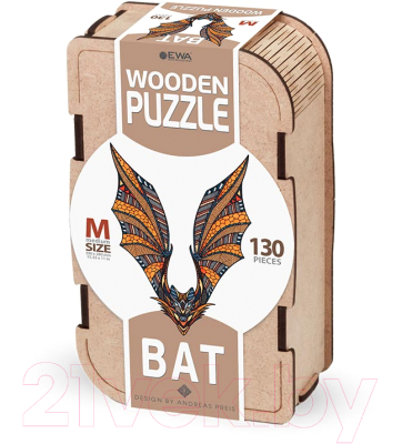 Пазл EWA Летучая мышь (M, деревянная упаковка)