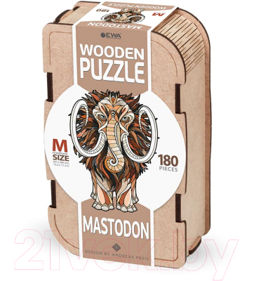 Пазл EWA Мастодонт (M, деревянная упаковка)