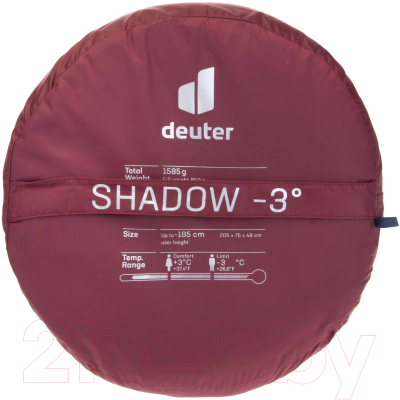 Спальный мешок Deuter 2022 Shadow -3 левый / 6701222-5322 (Maron/Navy)