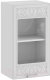 Шкаф навесной для кухни ТриЯ Долорес 1В4С (белый/сноу) - 