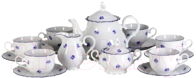 Набор для чая/кофе Thun 1794 Офелия Мелкие синие цветы / ОФЛ0028
