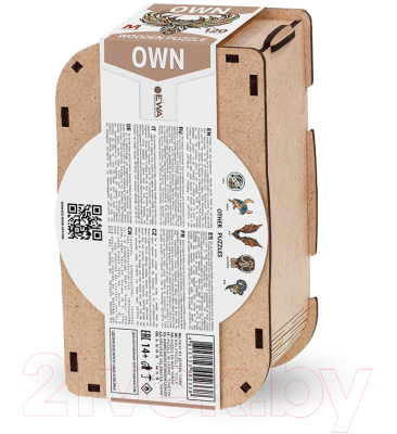 Пазл EWA Сова (M, деревянная упаковка)