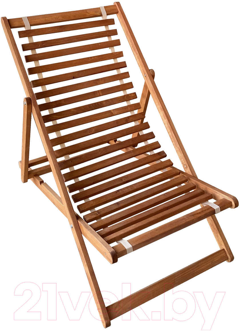 Кресло-шезлонг складное Dyatel с сиденьем из дерева
