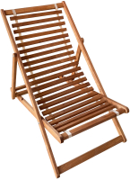 Кресло-шезлонг складное Dyatel с сиденьем из дерева (сосна) - 