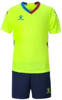 Футбольная форма Kelme Short-sleeved football suit / 8251ZB3005-904 (р.140, зеленый/темно-синий) - 